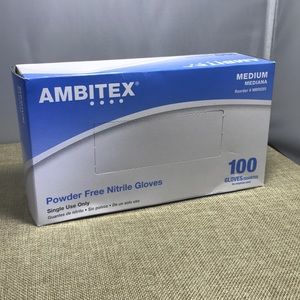 Ambidextrous powder free gloves Sz M